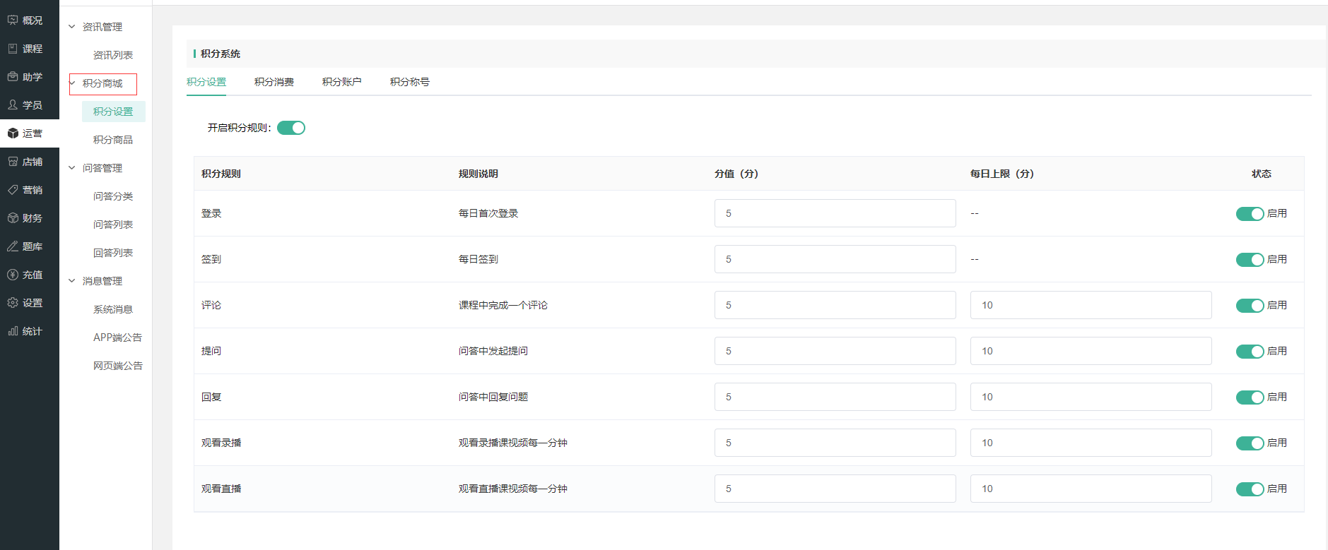 积分商城使用教程操作截图
